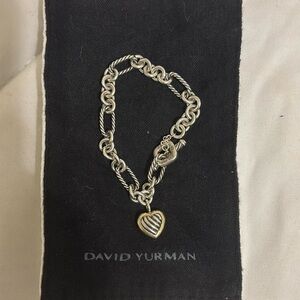 David Yurman heart toggle link bracelet